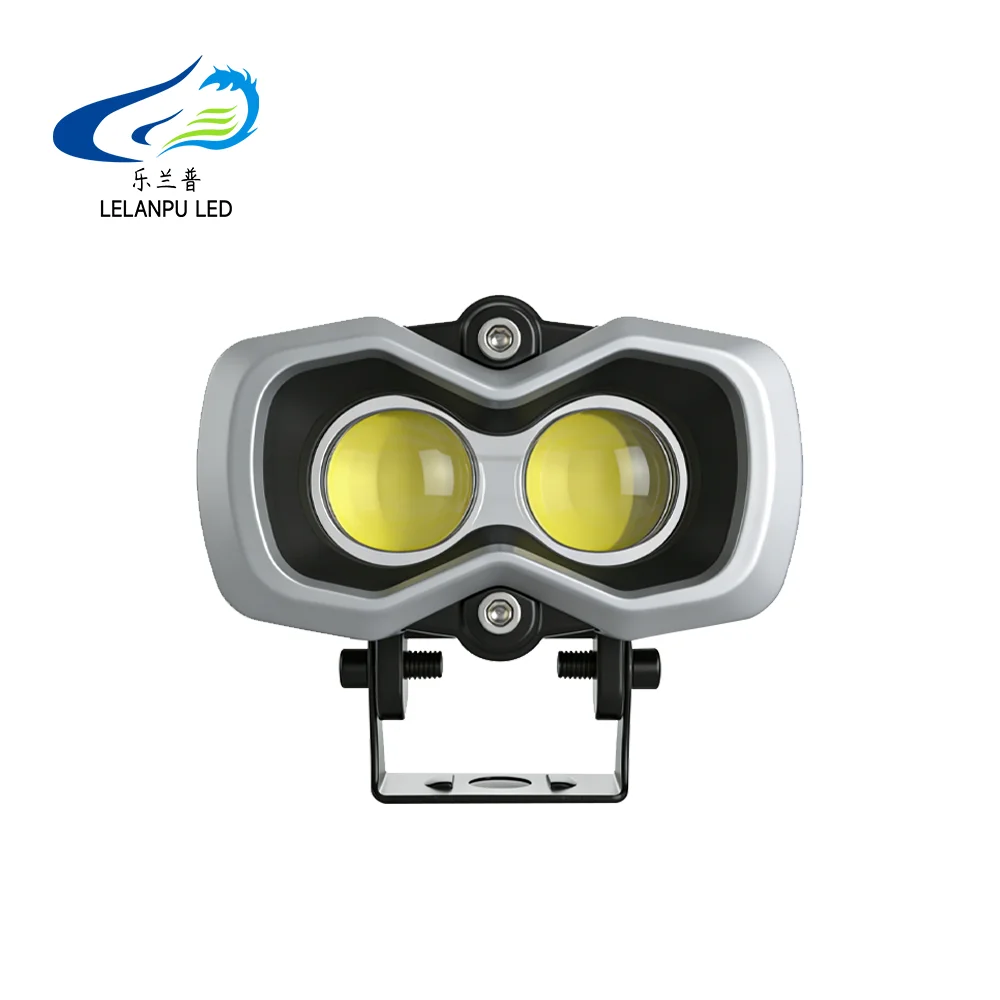 Motorcycle High Power LED Spotlight High Low Beam Headlight RGB Halo Auxiliary Fog Light Moto Driving Work Lamp Spotlights 12V