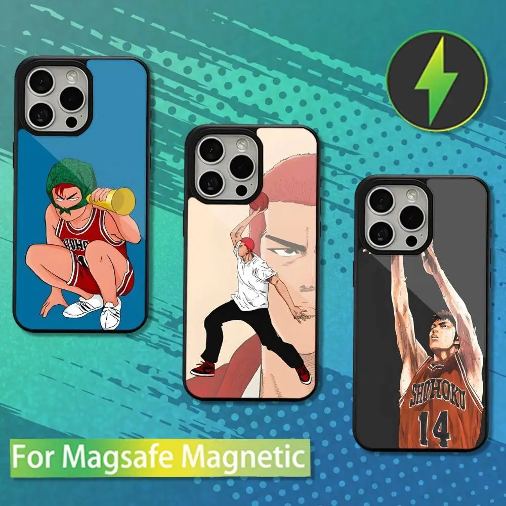 

Anime S-Slam D-Dunk Cool Phone Case For iPhone 16,17,15,14,13,12,11,Pro,Max,Plus,Mini,Magsafe,Magnetic Wireless Charging Case