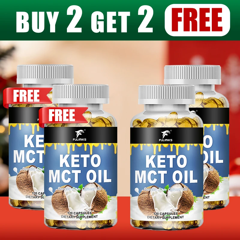 

Buy 2 Get 2 Free! Keto Coconut Oil Supplement Capsules, Vitamin D3 + K2, Sustained Energy and Fewer Cravings, Brain & Body Fuel