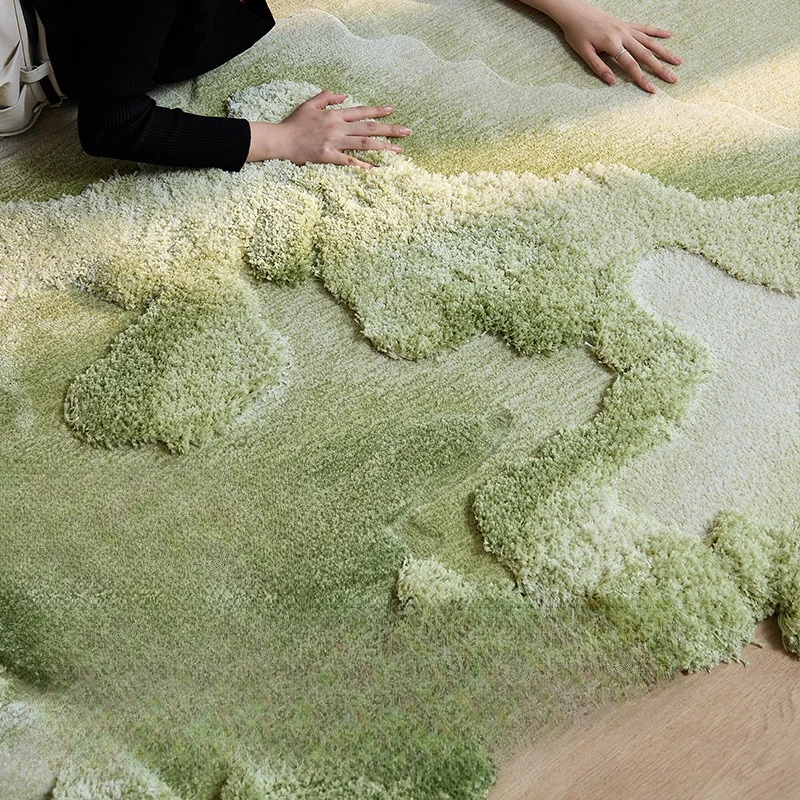 Irregular carpet handmade living room bedroom French high-end bedroom 35MM thickened floor mat
