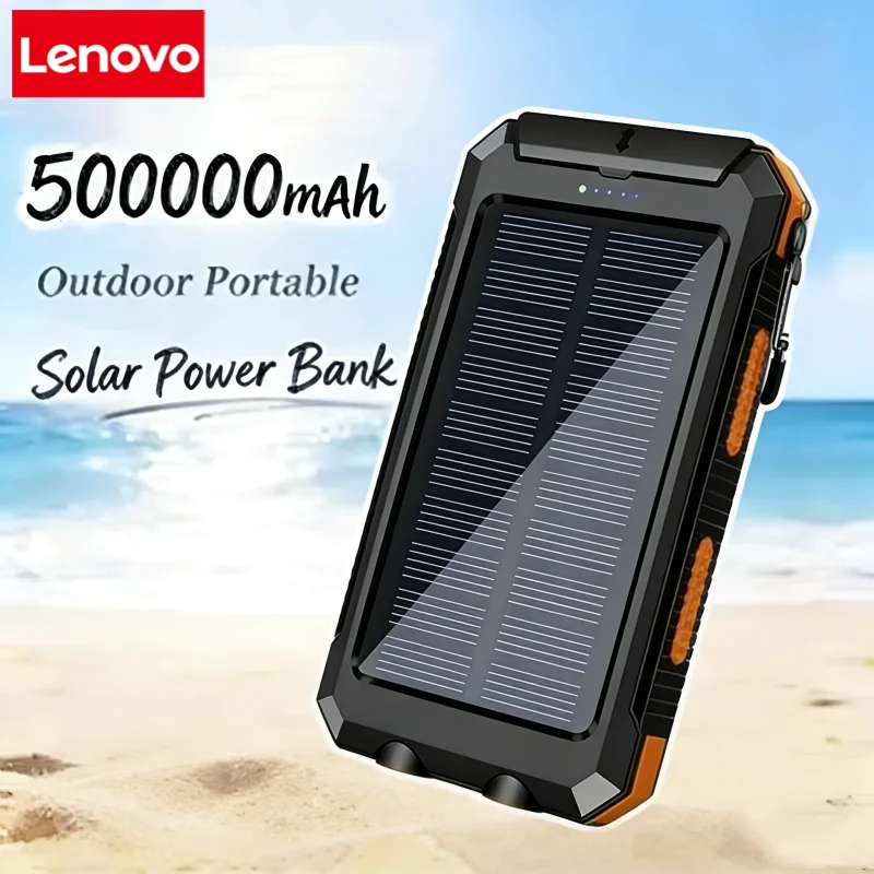 

50000 мАч Солнечная батарея Портативная зарядка Повербанк Внешнее зарядное устройство Сильный свет LDE Light для iphone Samsung Xiaomi