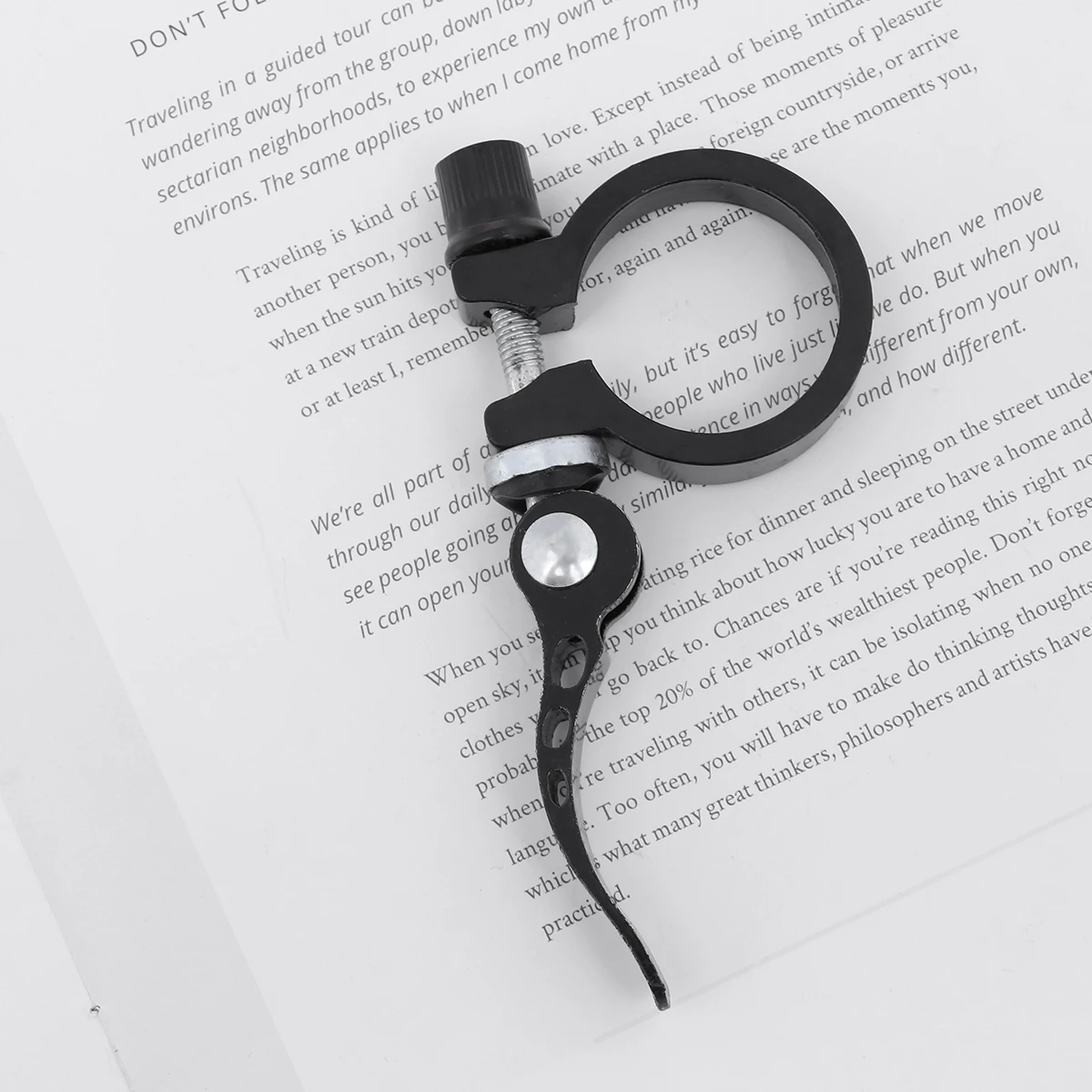 

34.9mm Quick Release Seatpost Clamp for Road Bike Durable Aluminum Alloy Cycling Clamps Easy Adjust Without Tools