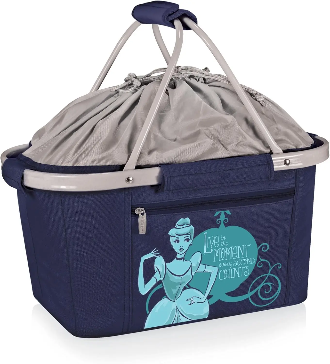 

Изолированная корзина для пикника, складная сумка-тоут для покупок, темно-синяя универсальная сумка-холодильник для активного отдыха на природе