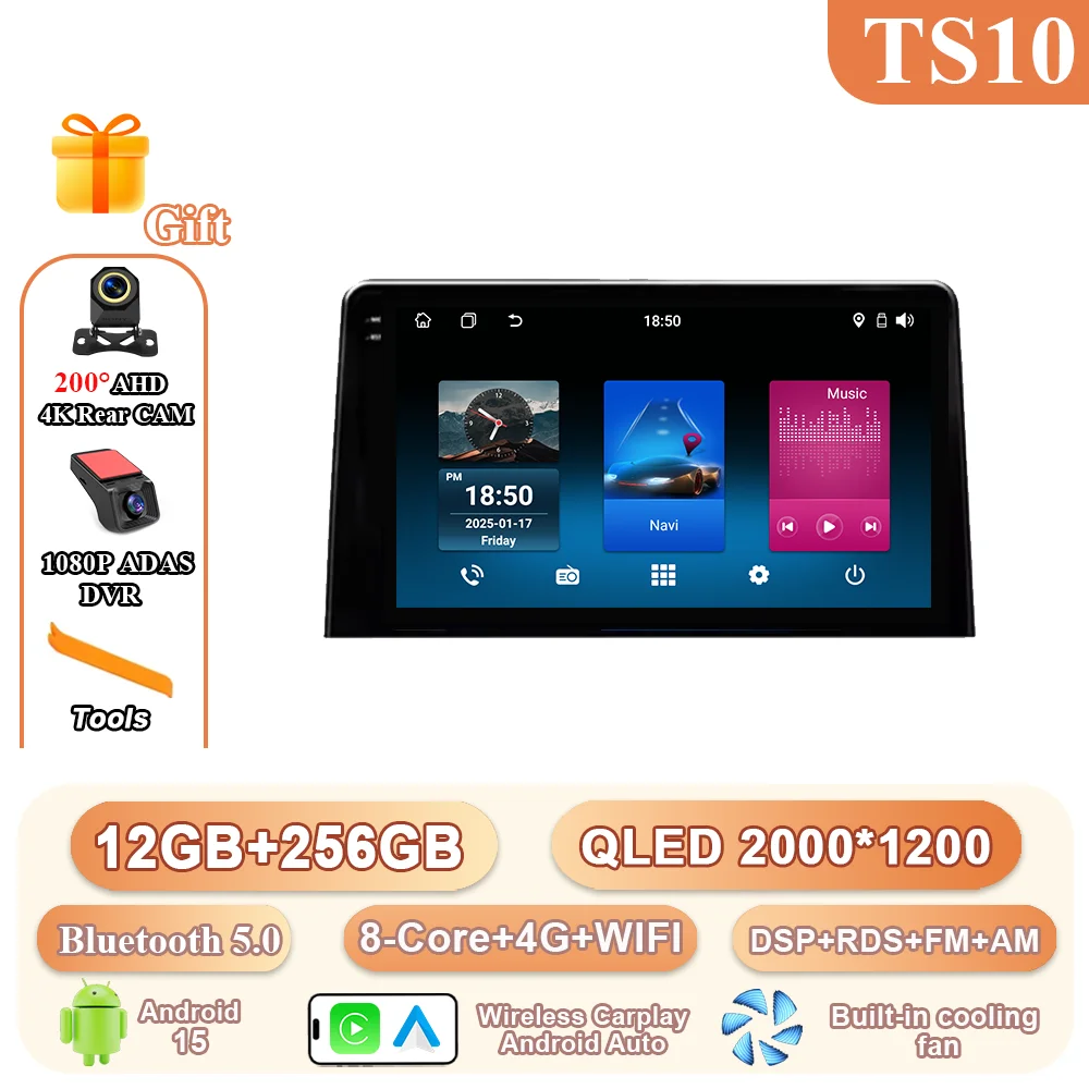 Android 15 Carplay Autoradio Stereo Voor Citroen Berlingo 2019 Peugeot Partner Rifter 2020 Voor Opel Combo Multimedia Video Player