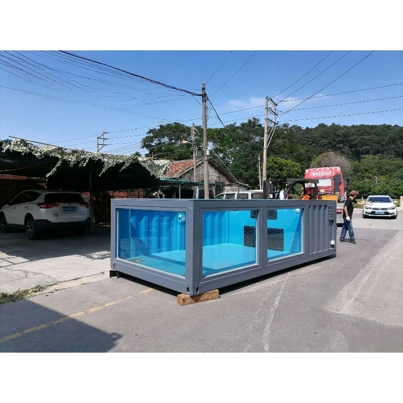 Infinity container mobile swimming pool, level 7 surfing, light luxury, fashion, easy to export