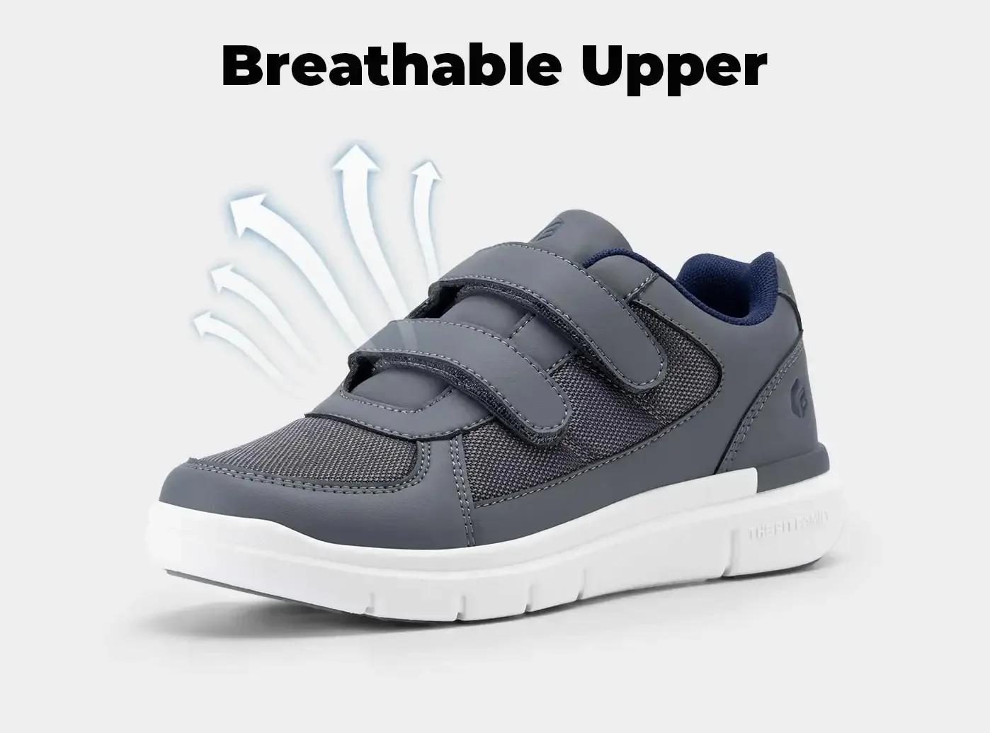 FitVille Diabetikerschuhe für Herren, extra breit, Größe 4E, bequemer Alltagsschuh mit Fußgewölbestütze, zur Linderung von Neuropathie und Schmerzen bei geschwollenen Füßen. – Detail 8