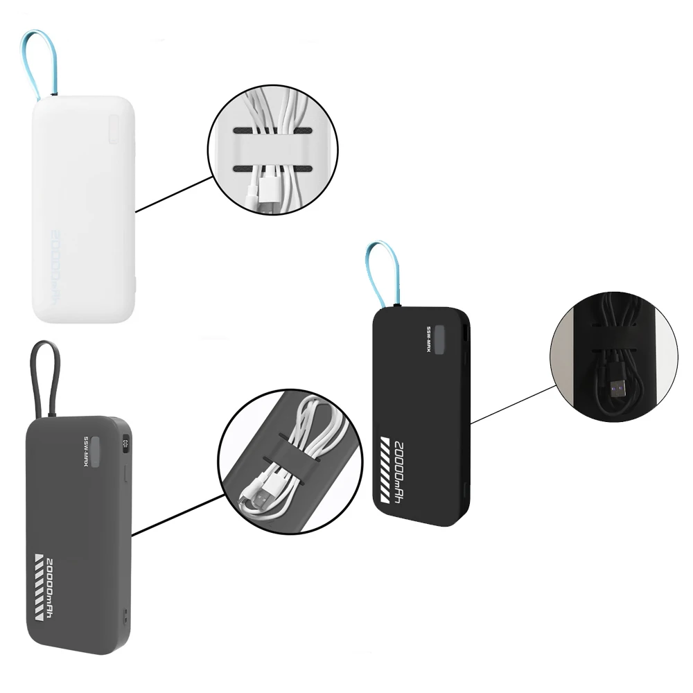 

Silicone Case Cover for CUKTECH CP25 20000mah 55W Power Bank, Protective Sleeve Soft Anti-Lost Protective Power Sleeve Case