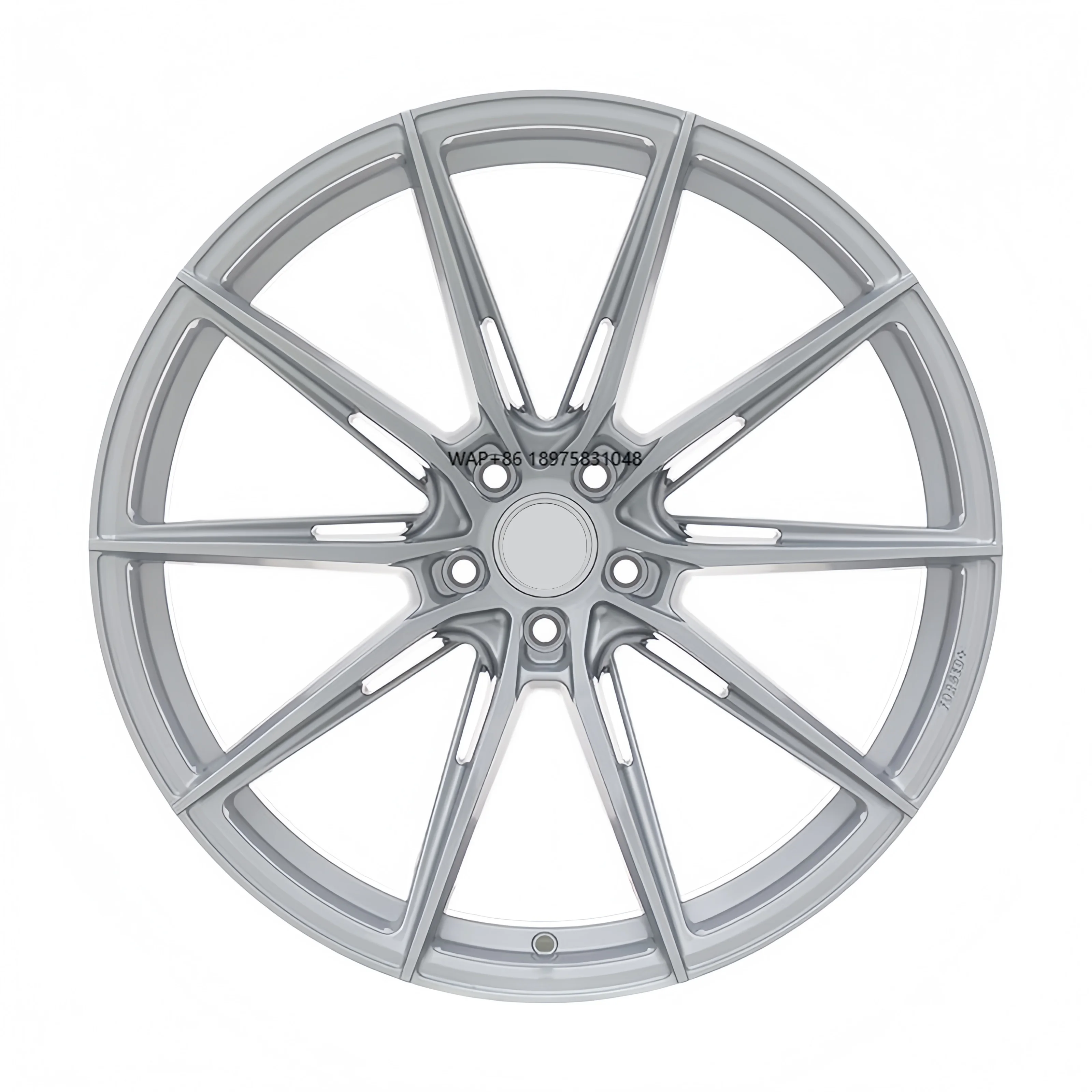

Superior Quality 17-22 Custom Color Aluminum Alloy Car Rims Gray Spoke Design 5x112 5x114.3 5x120 5x130_Forged_Wheels_Brushed_D