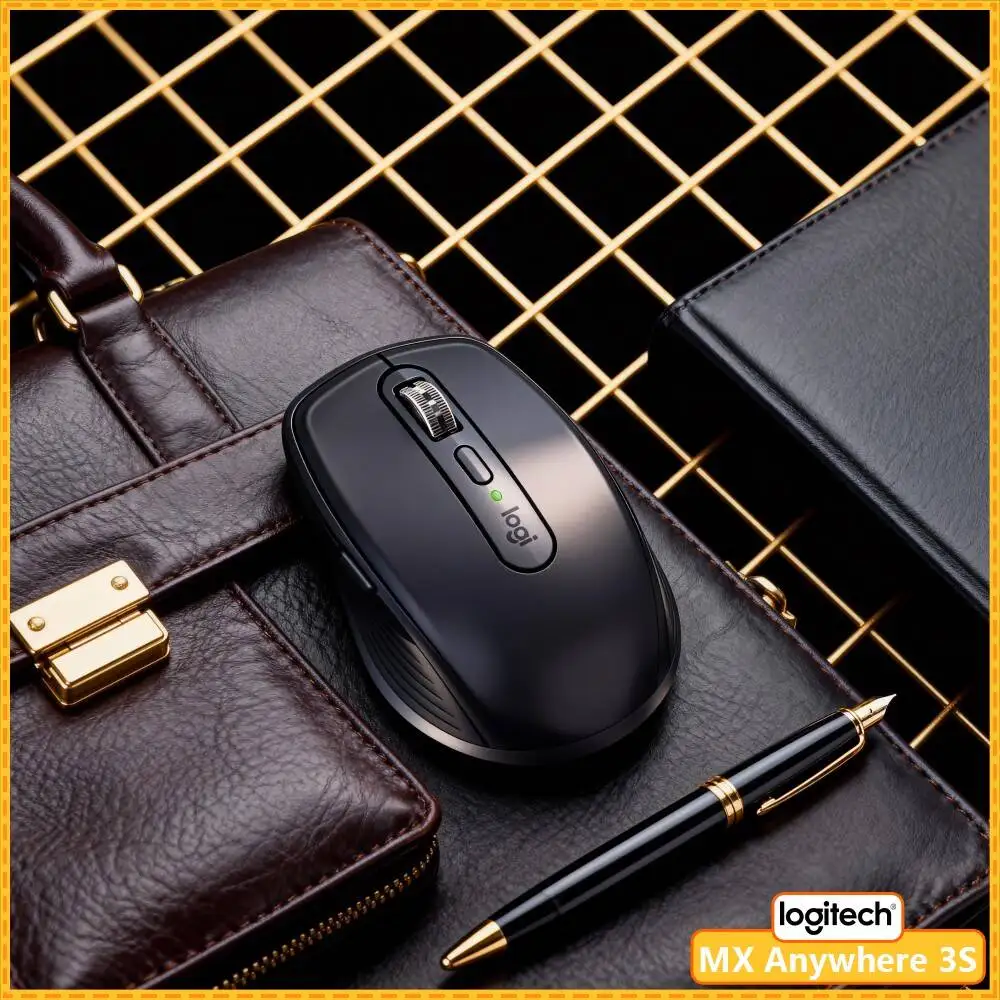 High-Performance MX Anywhere 3S - 8000 DPI Darkfield, Hyper-Scroll, Silent Click, Great for Tool Warehouse & Stock Work