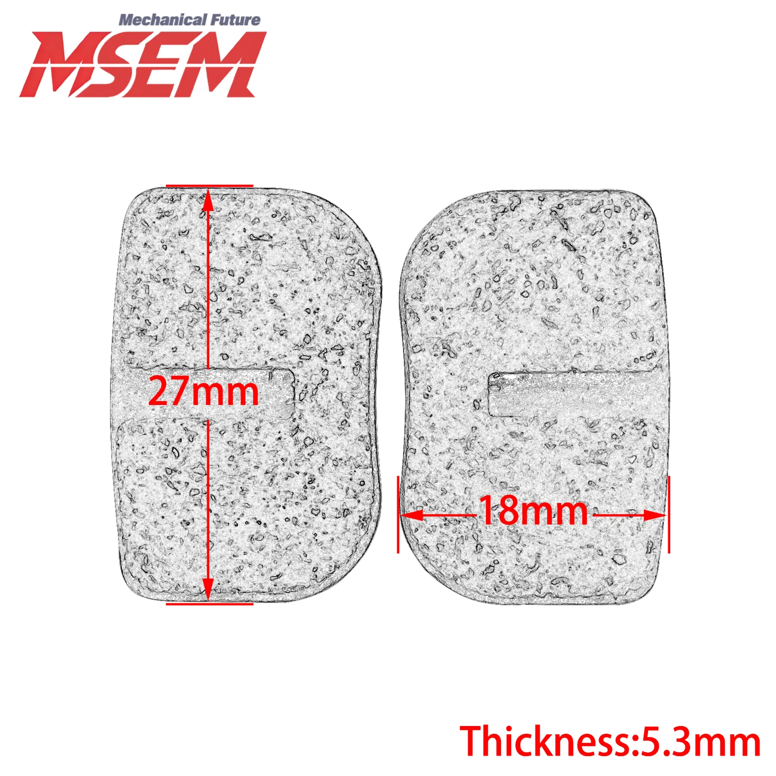 For 47 49cc Minimoto Pocket Bike Baby Kid Crosser Mini Gas Scooters Mini Dirt Bike Small ATV Brake Pad Disc Brake Shoe Pad - view 2
