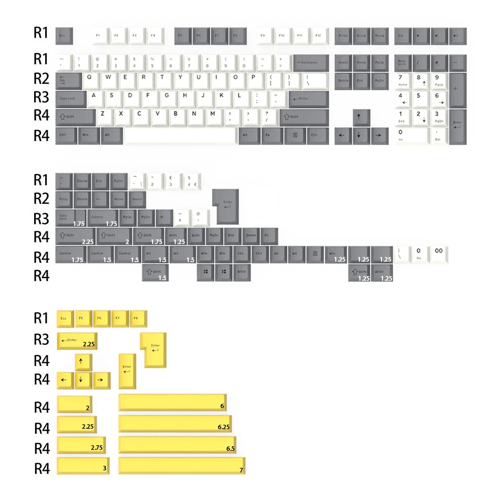 Ghost Judges Industrial Style Cherry PBT Doubleshot keycap for mx keyboard 60 65 87 104 bm60 bm65 similar with Heavy Industry