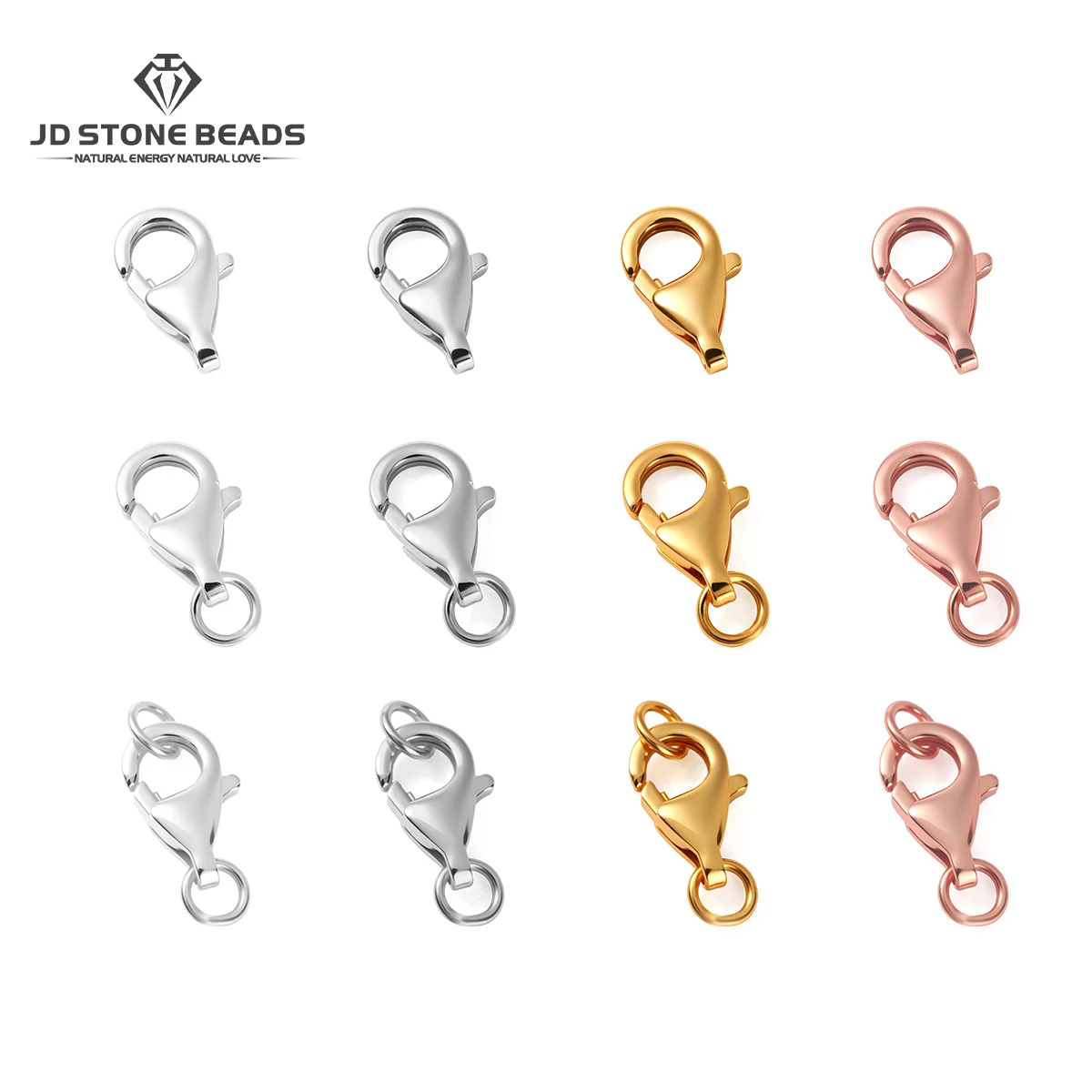 

1 Pc 925 Sterling Silver Lobster Clasps With Jump Rings for DIY Bracelet Necklace Accessories Jewelry Making Findings 7 8 9mm