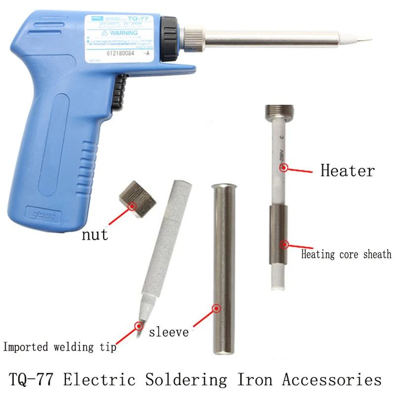 Imagem -04 - Ferro de Solda de Alta Potência Duplo-power Aquecimento Rápido Ferro de Solda 20200w Ferramenta de Solda de Reparo de Calor Interno 220v Tq77