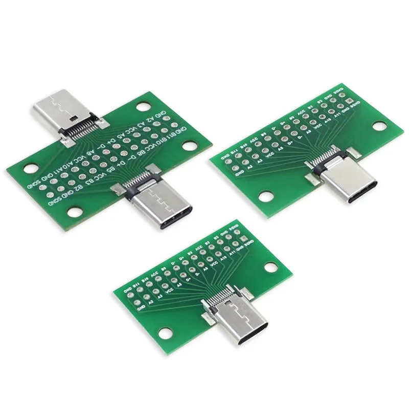 USB 3.1 موصل نوع-C لوحة محول لوحة دارات مطبوعة أنثى ذكر رئيس محول 2*13P إلى 2.54 مللي متر نقل اختبار مجلس USB3.1 وحدة