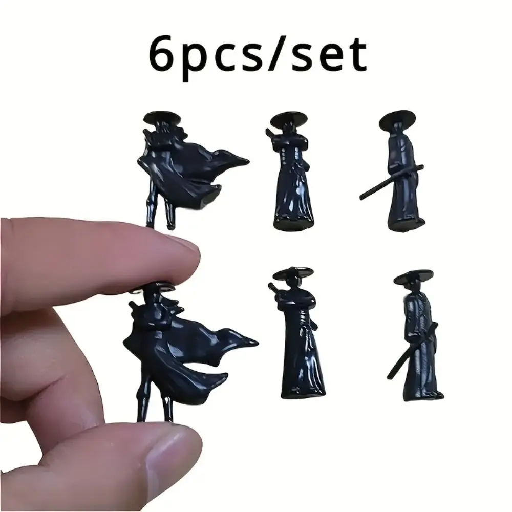 Gift Cartoon Design Mini Swordsman Figure Miniature Decorative Car Ornaments Ancient Style Ornament Car Interior