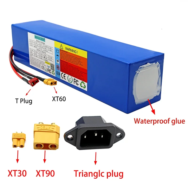 60V 10Ah Li-ion Battery Pack +67.2V 2A Charger 18650-6S3P With 20A  BMS for 350W-1200W Spare high-quality batteries+Charger