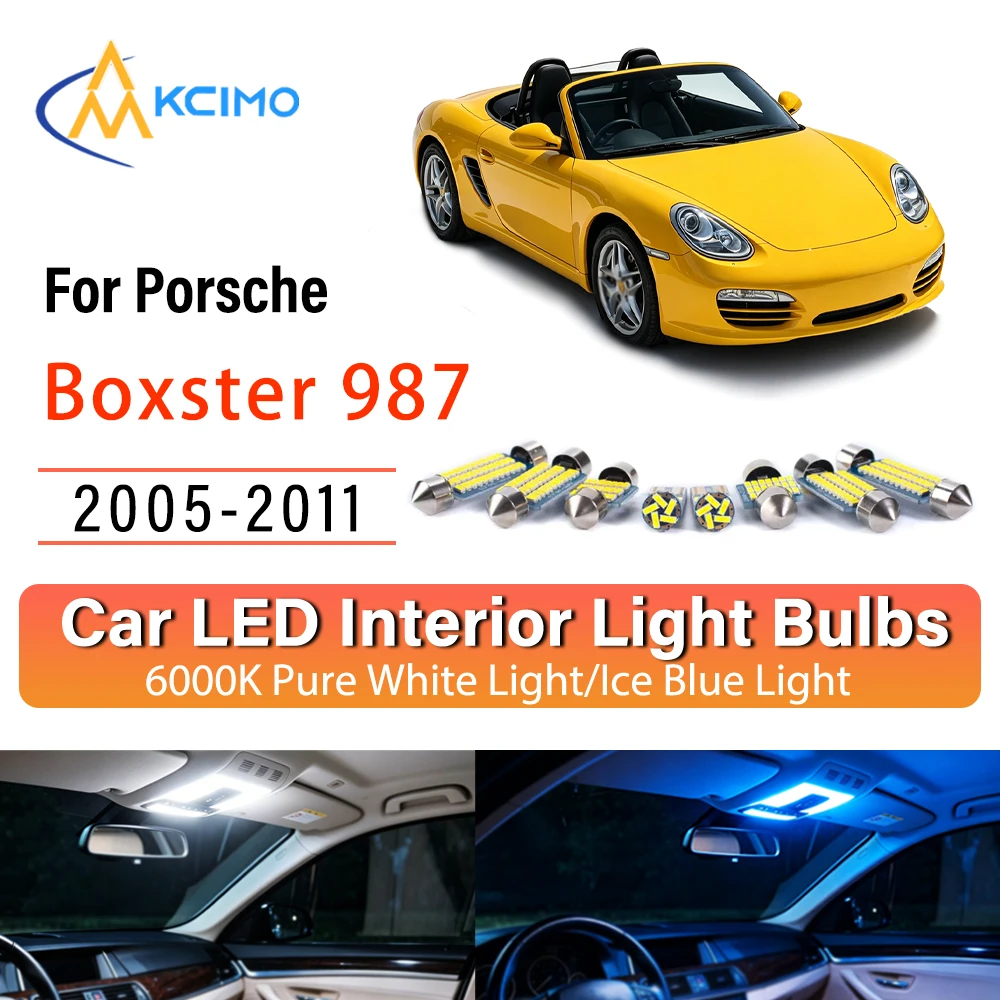 Высококачественные светодиодные внутренние светильники для Porsche Boxster 987 2005-2011, быстрая установка, долговечность, декоративное освещение