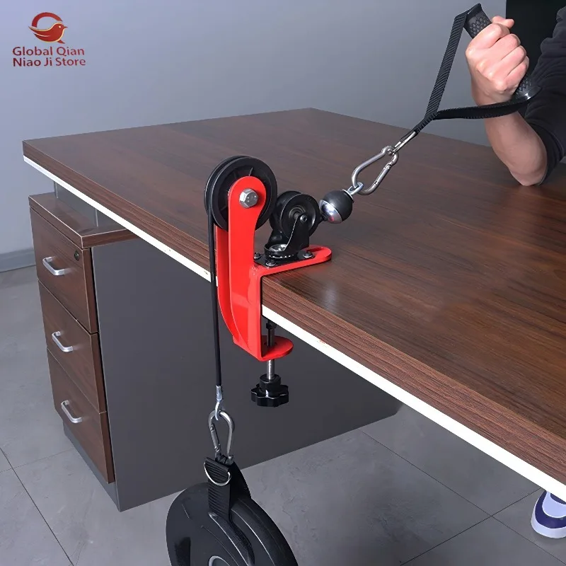Forearm Strength Trainer, Desktop Pulley Forearm Trainer, Wrist and Arm Muscle Training Desktop Pulley Machine