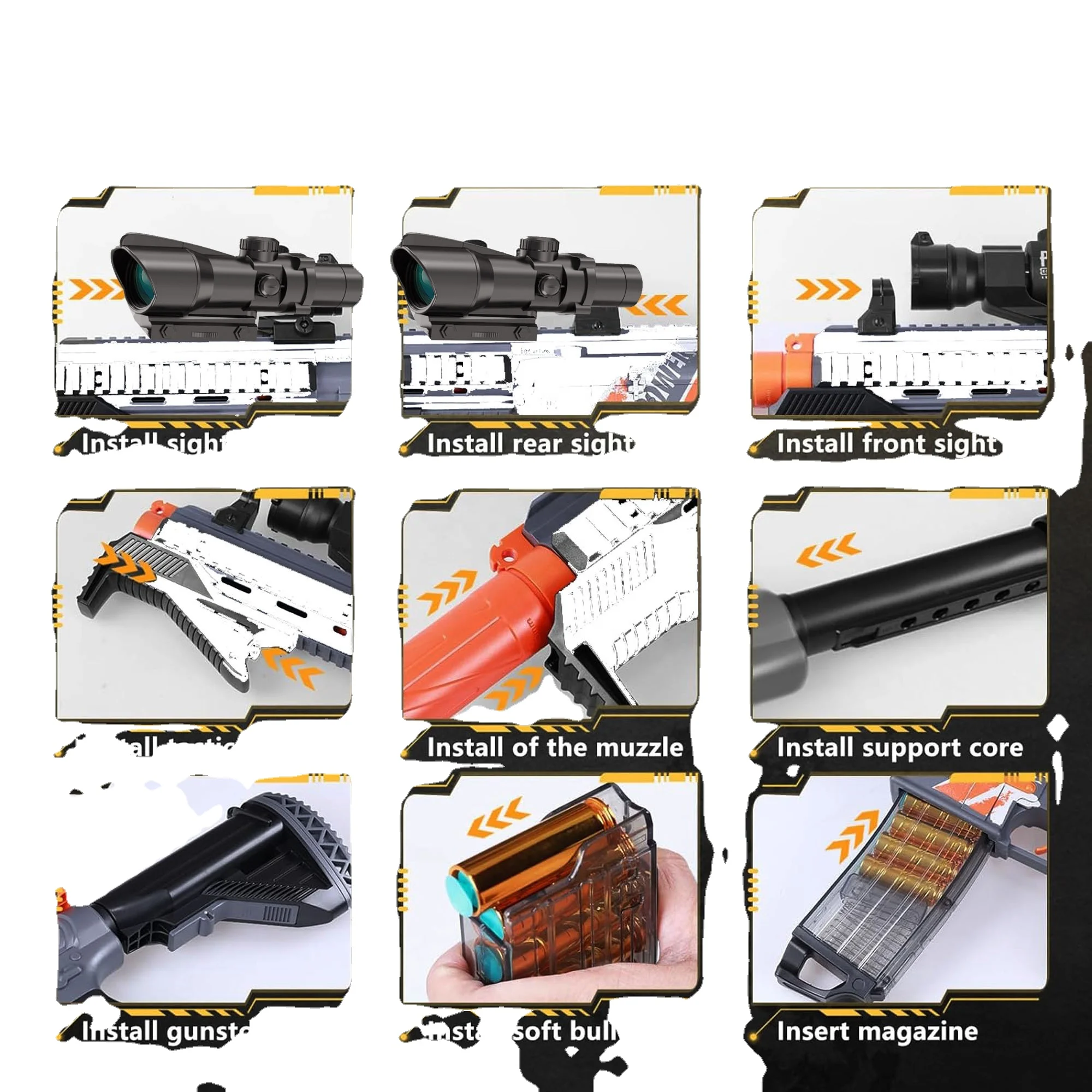 M416 Shell Ejecting Guns,คู่มือ Bullet Gun,Shell โยนปืนยิงปืนสําหรับชาย,EVA โฟมยิงของเล่น,ด้านนอกยิงเกม