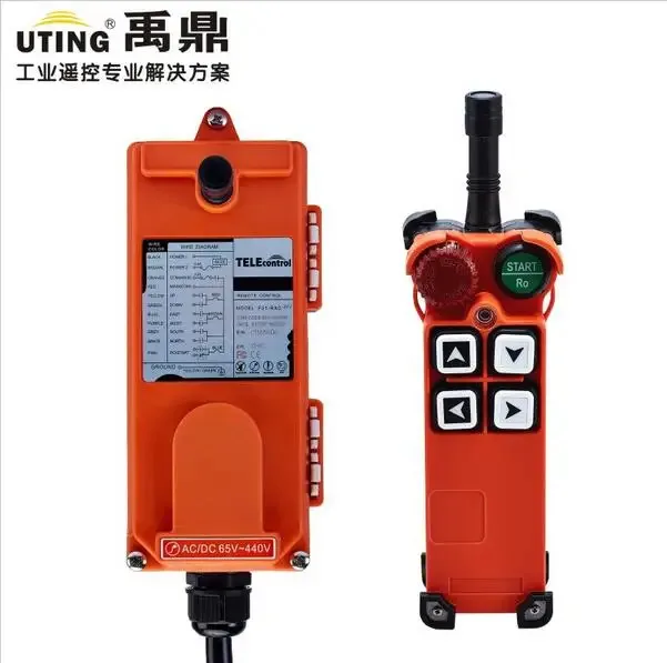 Nice TELEcrane CE Industrial Wireless Radio 4 Single Speed Button F21-4S Remote Control TELEcontrol UTING 1 TX+1 RX for Crane