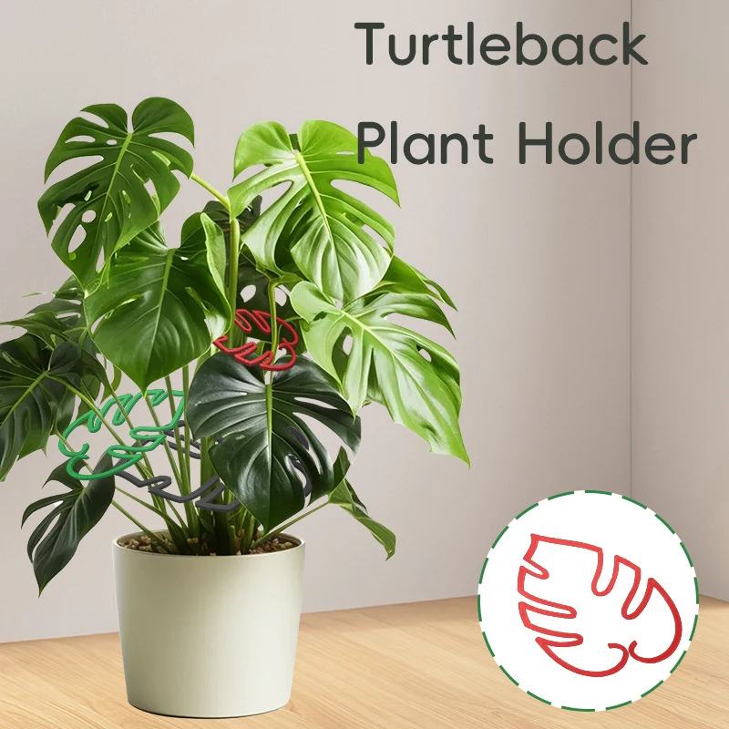 Flower Leaf Retaining Clip Turtle Shell Bamboo Clamp Reusable Plastic Plant Stem Support Holder Plant Retaining Support