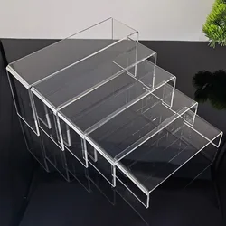 5Pcs/Set Acrylic U Shape Display Stand Jewelry Showcase Storage Rack Transparent Cupcake Desserts Shelf Perfume Display Holder