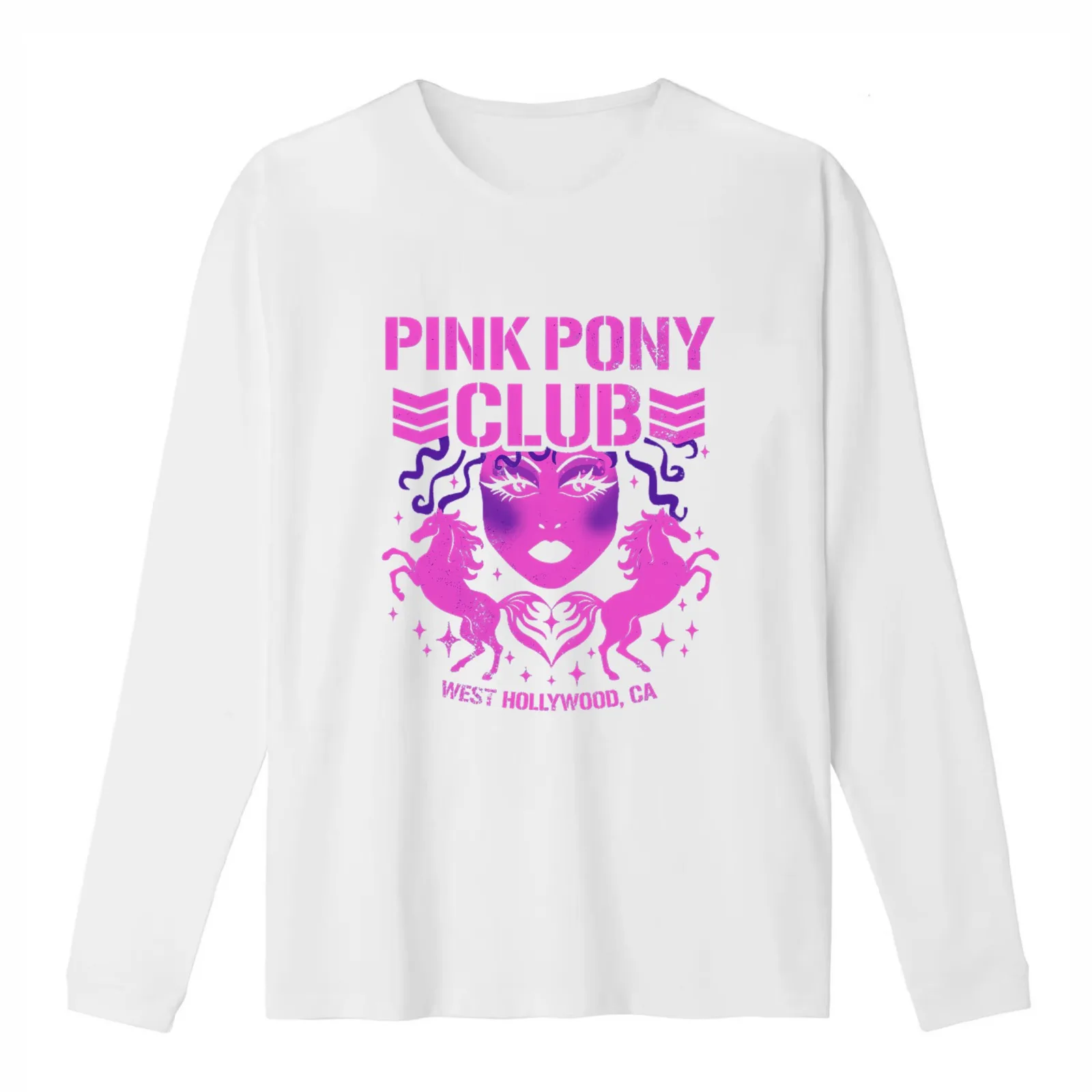 Pink Pony Bullet Club Chappell Roan T-Shirt Summer Casual Cotton Tee Oversized Streetwear Tops Vintage Graphic Print