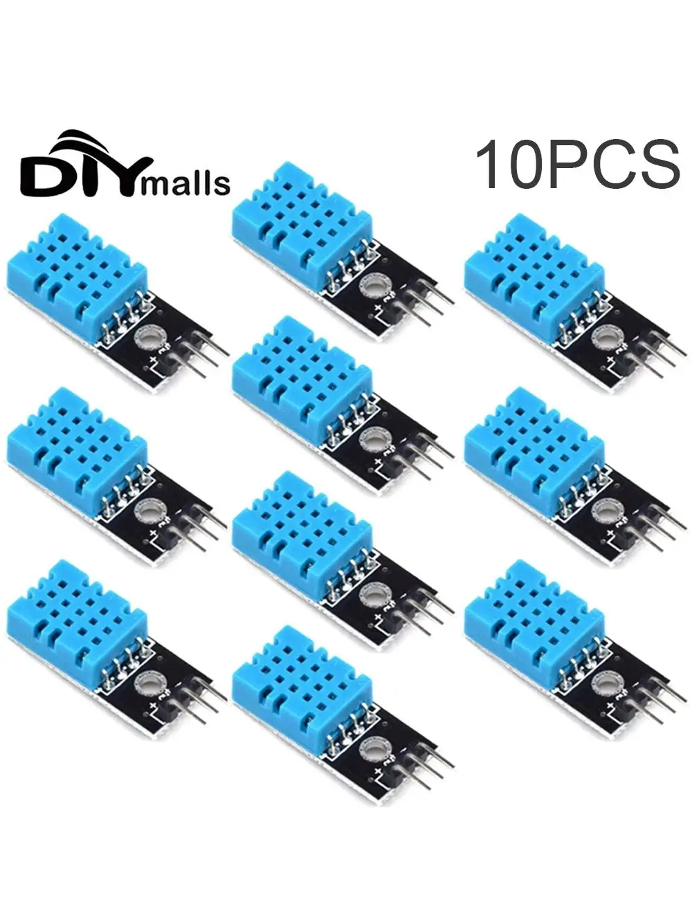 

10PCS DHT11 Digital Temperature and Humidity Sensor DHT11 Module Board 3P Dupont Cable for Arduino Qriginal Version