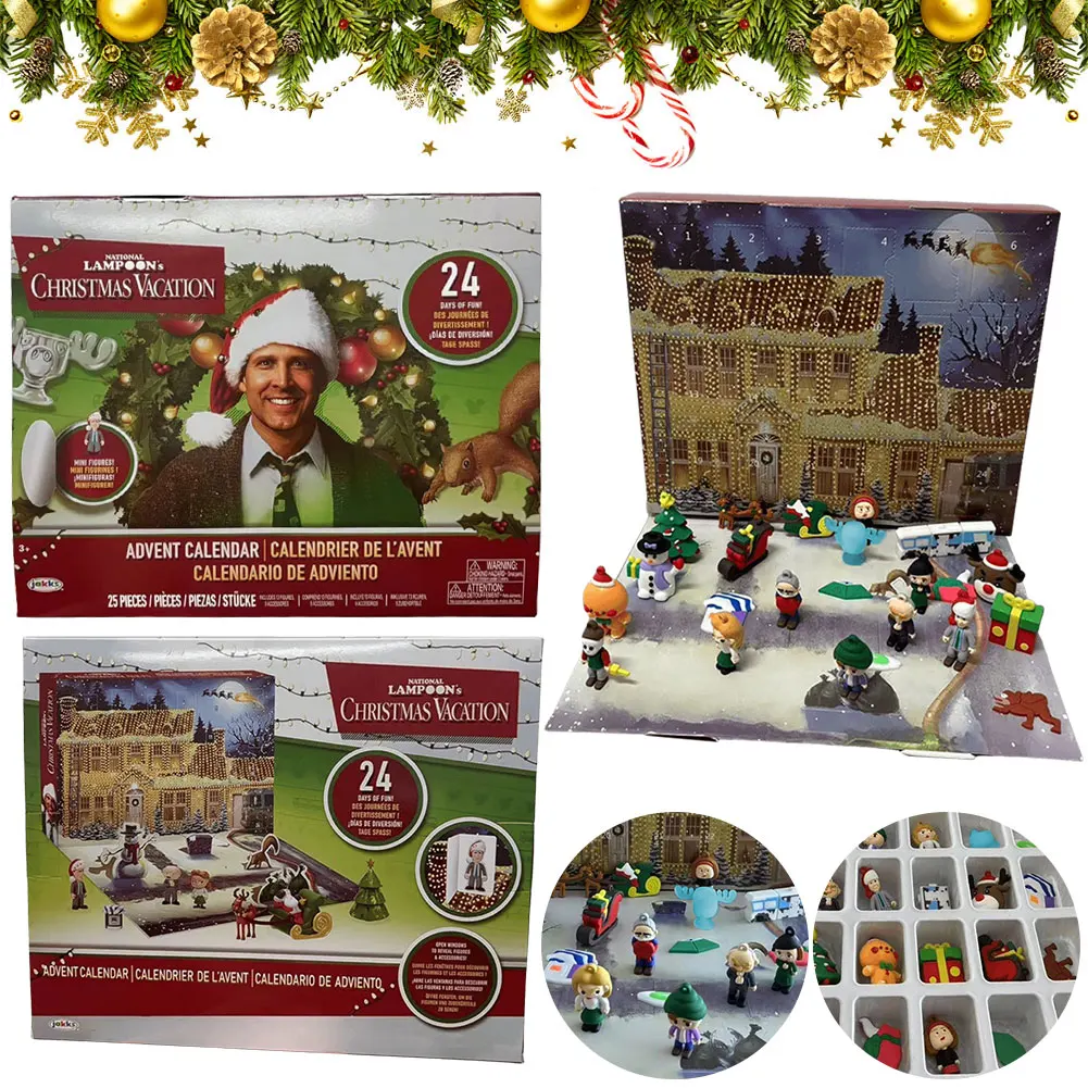 Christmas Advent Calendar 2024 Holiday Classic Movie 24 Days of Fun Collectible Surprise Figures for Kids Adults & Fans