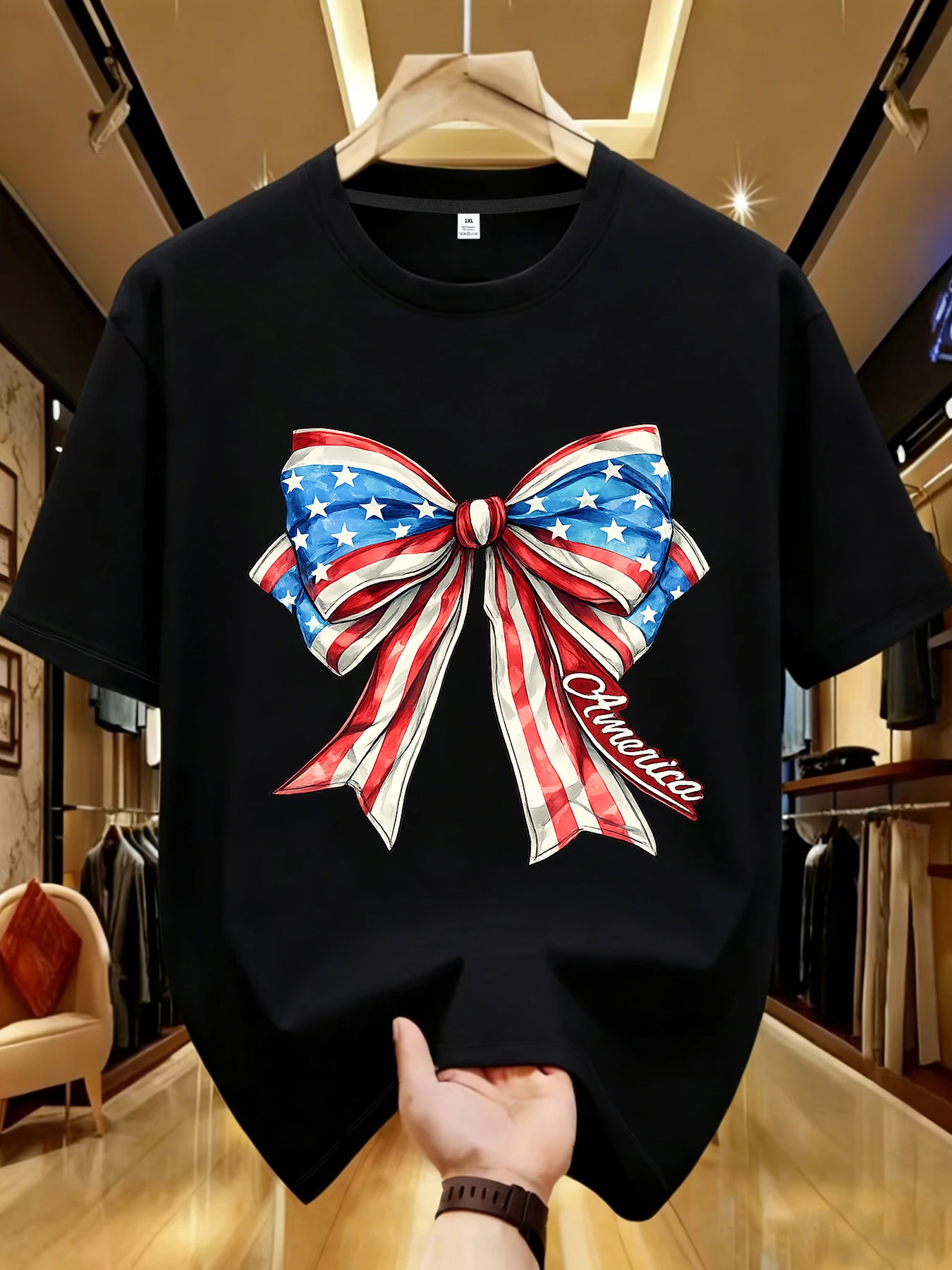 

【WDS01186】Женская футболка больших размеров с принтом в виде банта, летняя повседневная уличная модная женская футболка с коротким рукавом в стиле Джокер