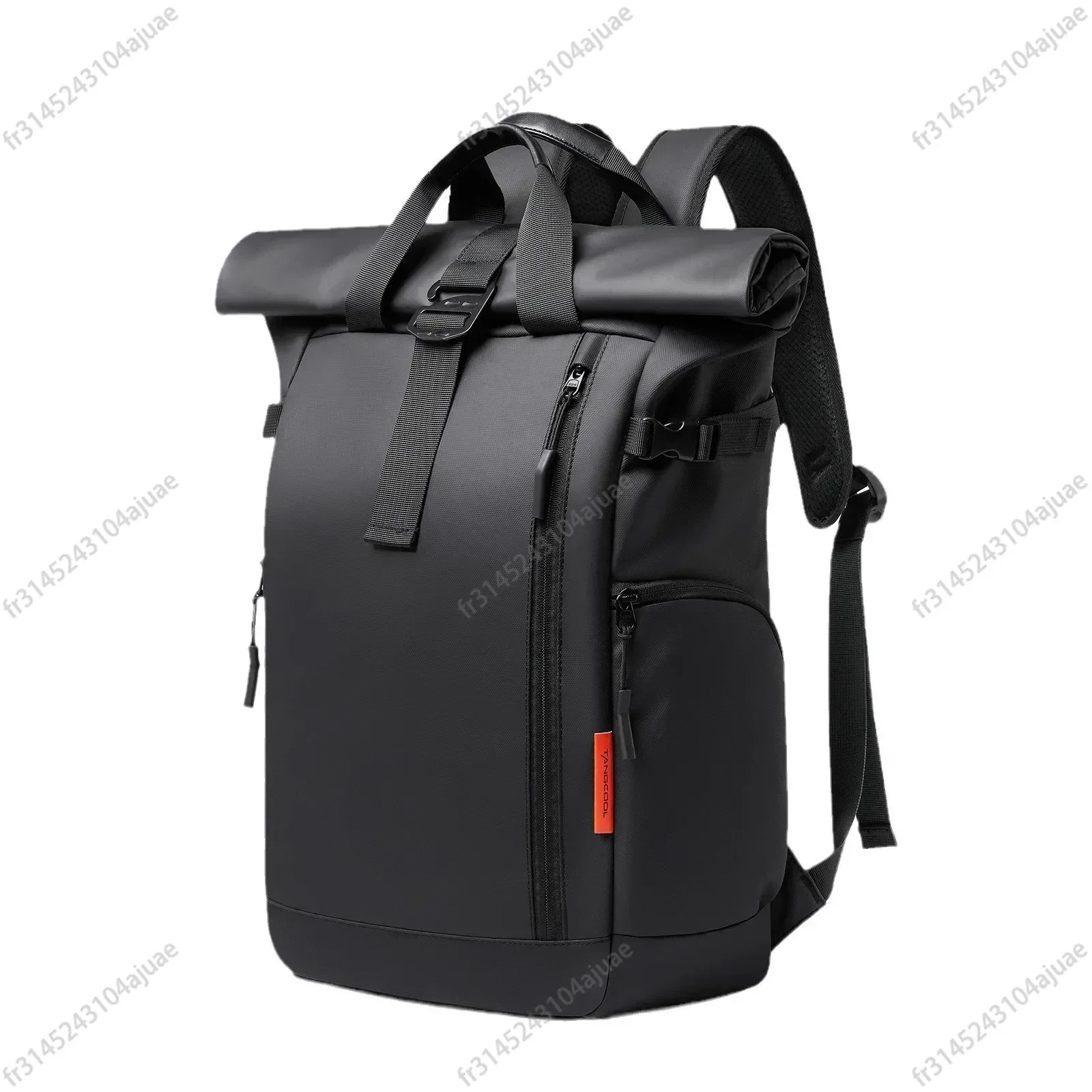 2025 New Men Large Capacity Casual Riding Laptop Backpack Multifunction Roll Top Travel Bag For Man Waterproof Backpack