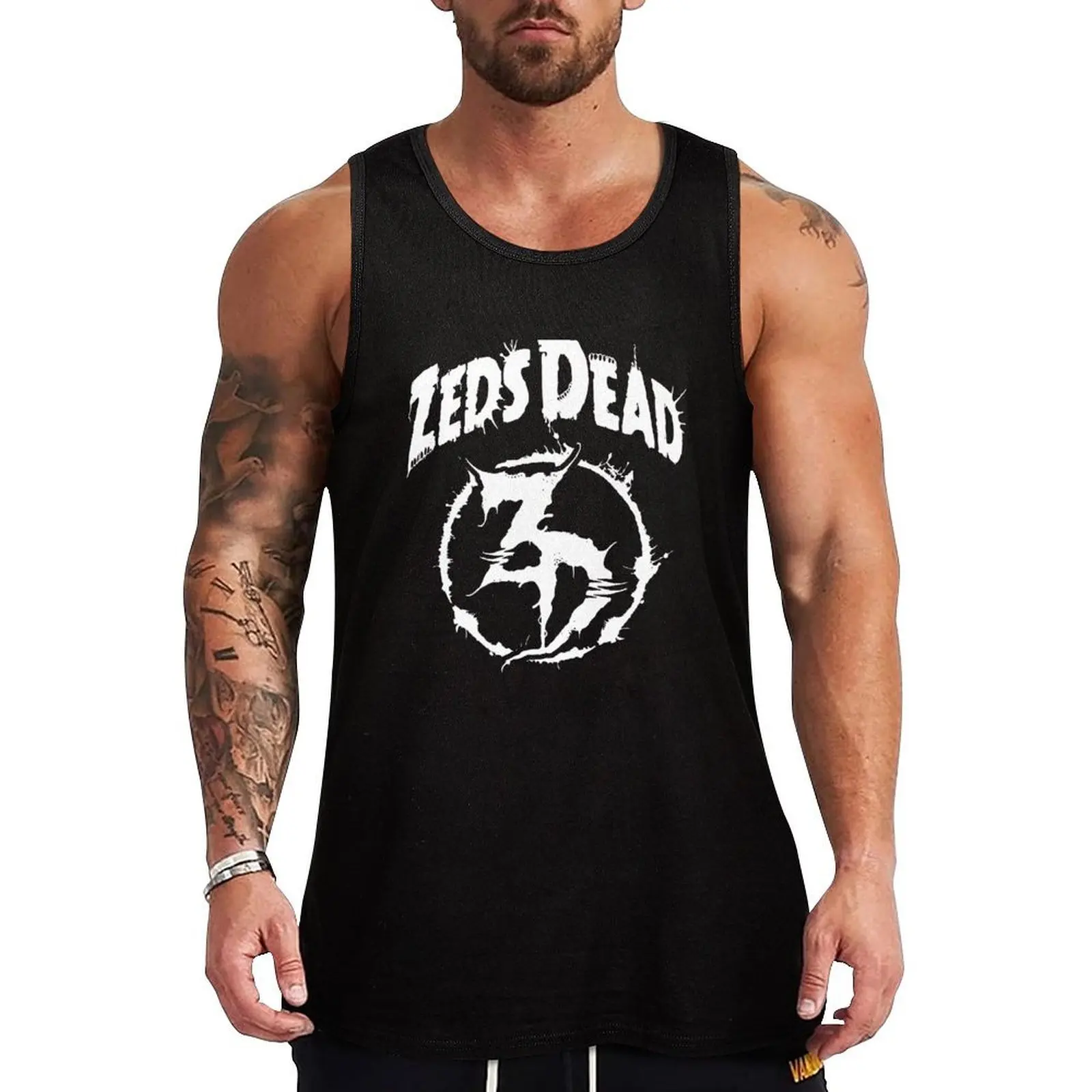 

Zeds Dead Tank Top Solid Color Basic Tank Top Regular Fit Casual Wear