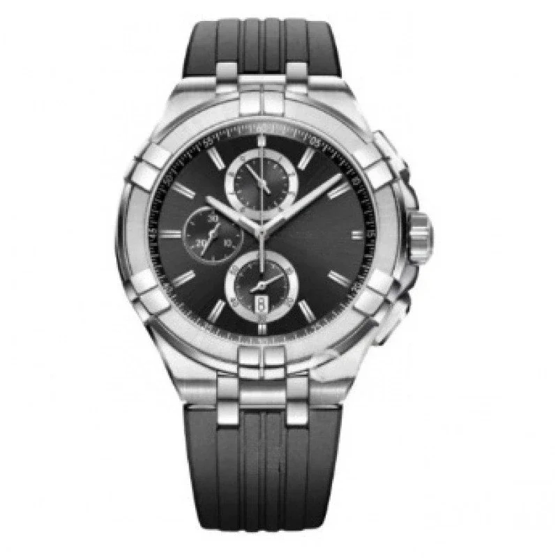 Luxury Mens Chronograph Watch with Date 3 Subdials Quartz Movement High Quality Casual Fashion Wristwatch Stainless Steel Band