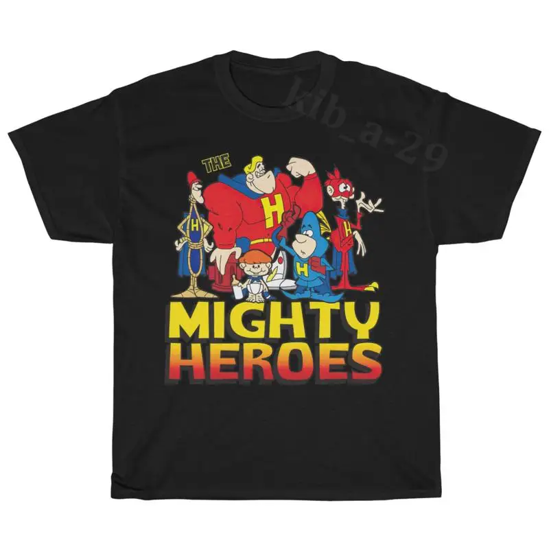 

Футболка в стиле ретро The Mighty Heroes 90-х годов, винтажная телевезирующая ностальгия, S 5XL