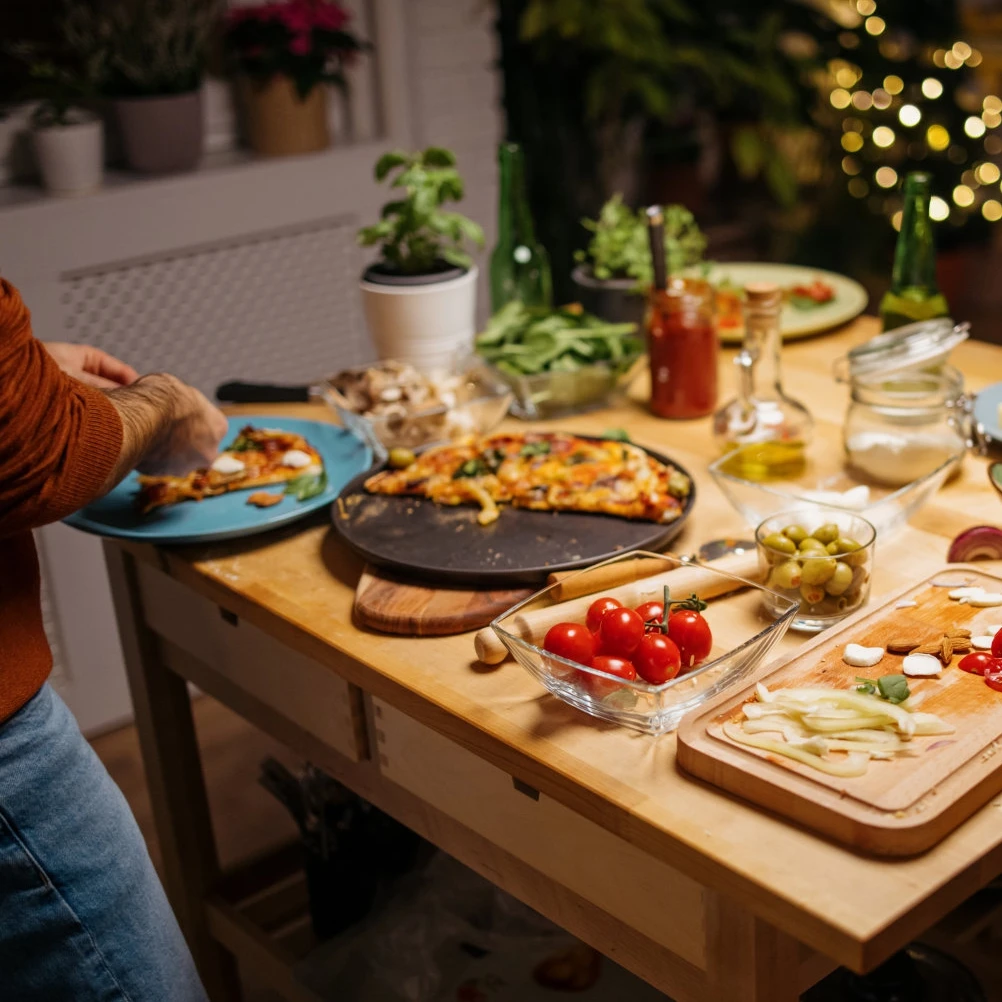 

Aluminum Alloy Baking Pan Heat resistant Non stick Pizza Pan Air Fryer Accessories Kitchen Tools Thermal Conductivity Uniform