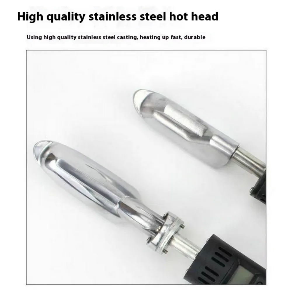 شاشة ديجيتال حديدية صغيرة قابلة للتعديل حديد صغير لخياطة الأحذية الجلدية تنعيم إصلاح الملابس الكي شعار نقل الحرارة