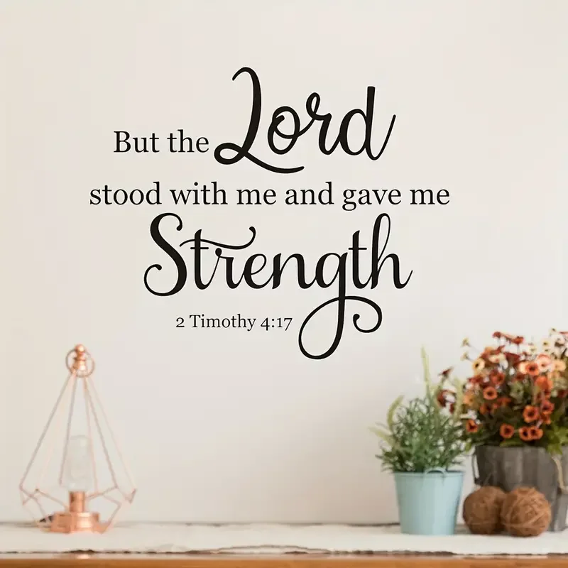1pc Verse Wall Decal Motivational Wall Stickers For Bedroom Living Room Office Bathroom