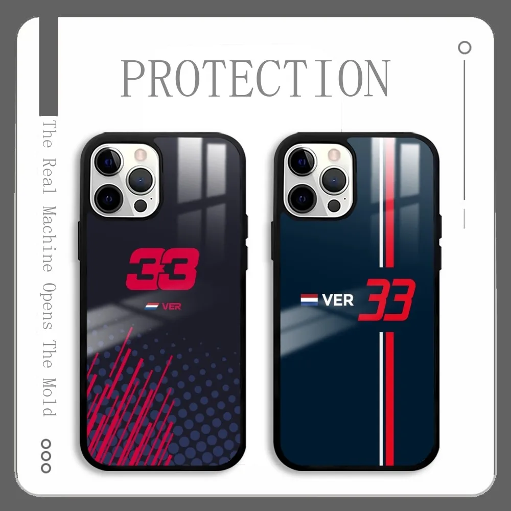 

M-Maxs V-verstappen F1 33 Phone Case For IPhone 16 15 14 13 12 11 Pro Xs Max Mini Plus Celulares Hard Funda