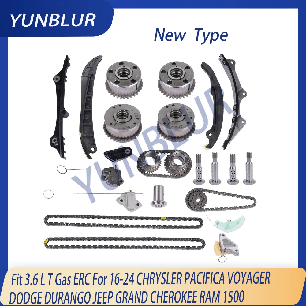 

Engine Timing Chain & VVT Kit Fit 3.6 L T Gas ERC For 16-24 CHRYSLER PACIFICA VOYAGER DODGE DURANGO JEEP GRAND CHEROKEE RAM 1500
