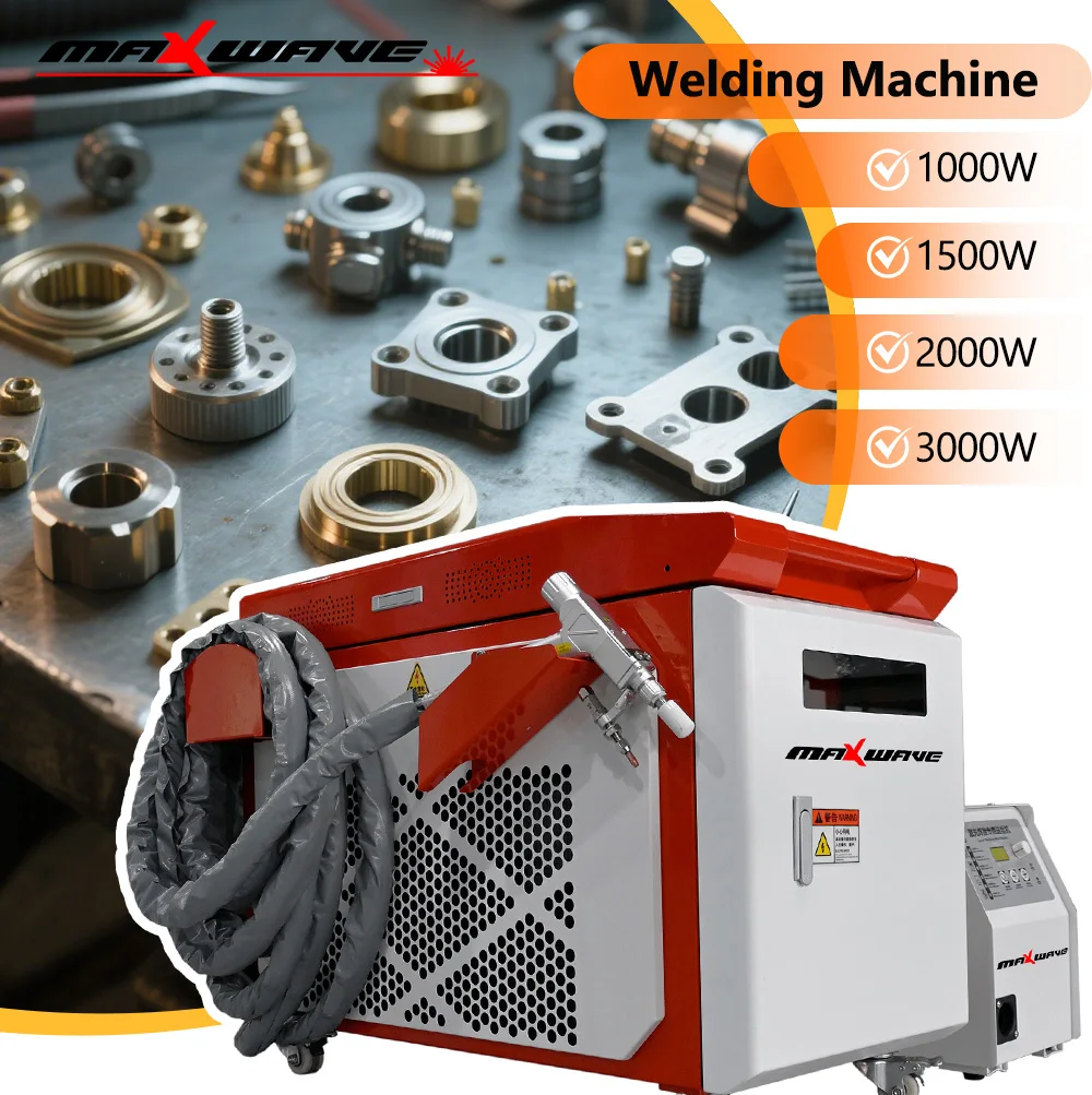 4-in-1 Laser Welder Portable Handheld Fiber Laser Welding Machine for Metal Iron Stainless Steel Aluminum Copper Brass