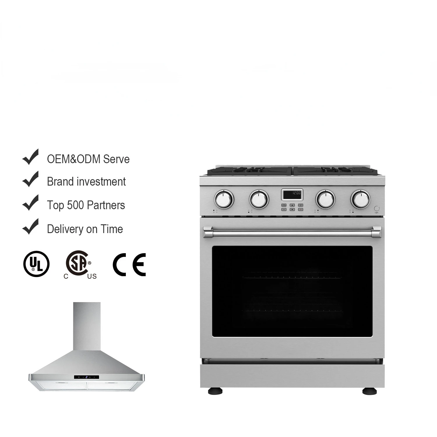 Stainless steel 30 inch Professional gas baking oven