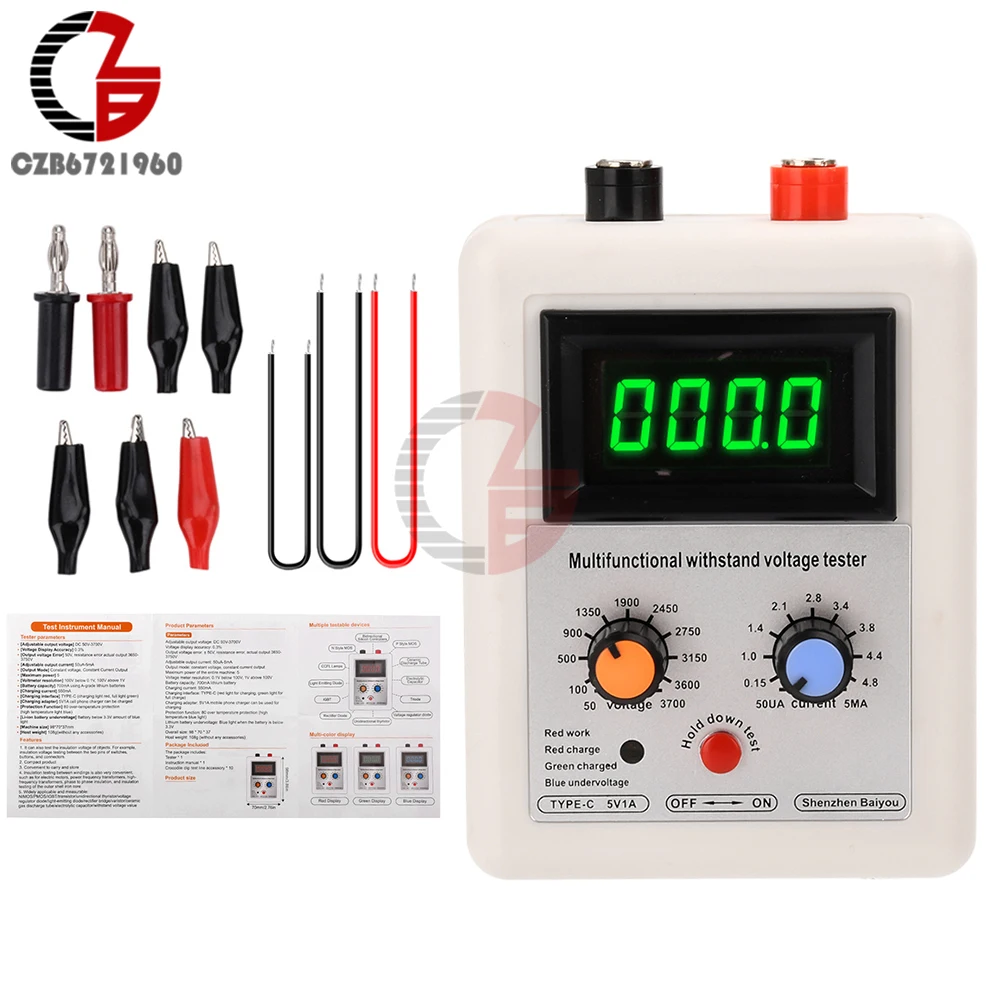 0V-3800V Igbt Spanningstransistortester Diode Mos Triode Mov Spanningsmeter Test Led Volt Vermogen Transistor Bestand Tegen Testers