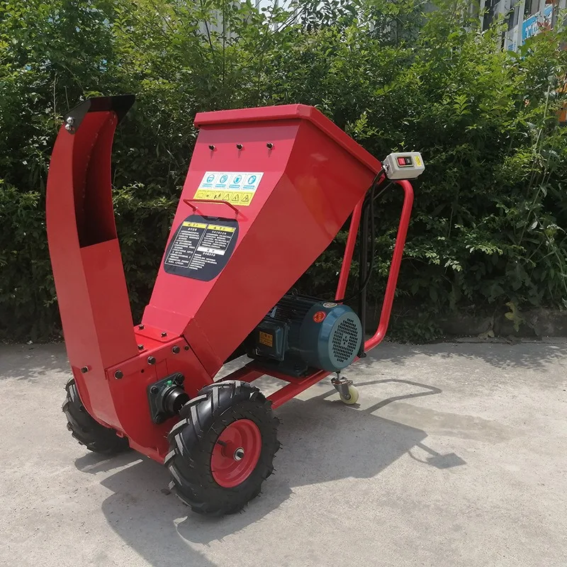 -For High-Speed Steel Sharp Blade Mobile 170F  Leaf Branch Shredder Straw Twig Crusher for Wood Branch Crushing*