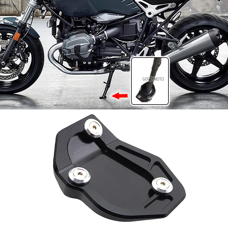 

New Motorcycle Side Stand Enlarger Extension Plate Pad For RnineT R nineT Pure Racer R9T Pure Scrambler Urban G/S/5 RNINET