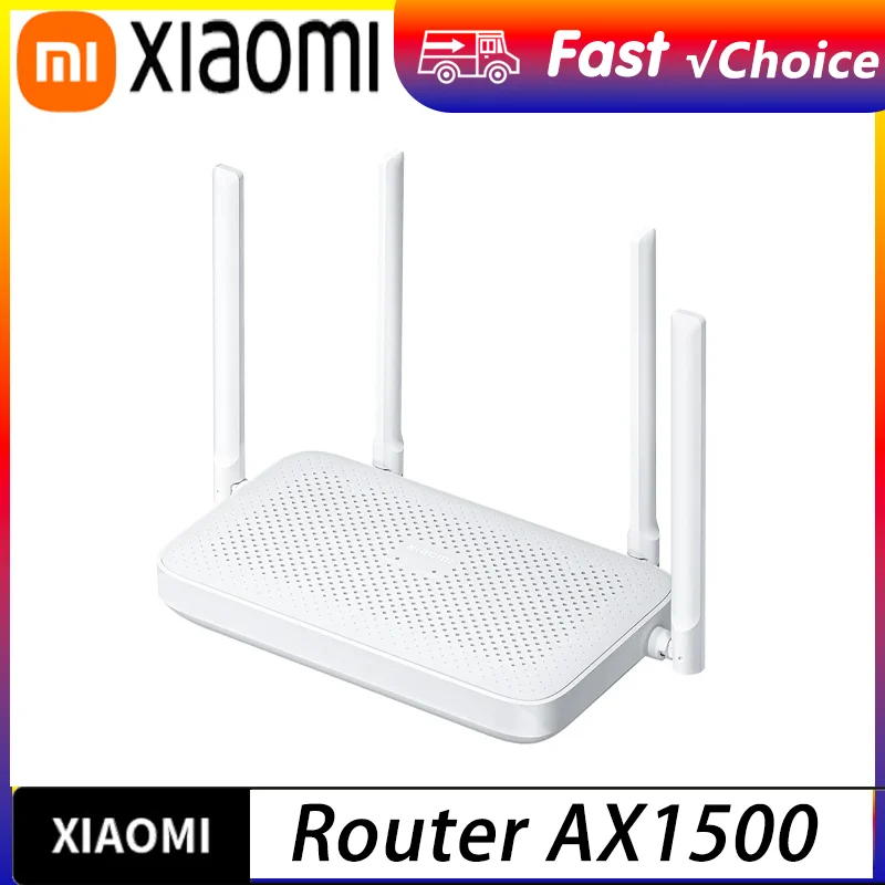 Nuevo Router Xiaomi AX1500 2.4/5GHz WiFi 6 1500Mbps Sistema Mesh Compatible con la Aplicación Xiaomi Mi Home, Cable de Red, Extensor Wifi -CN