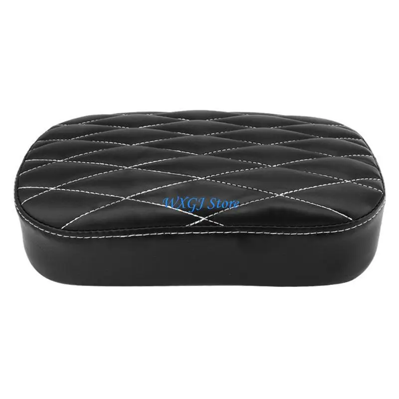 

37JE Leather Pillion Passenger Cushions Motorcycle Suction Cup Pad for 883 1200 Replacement Stitching Line Cushions