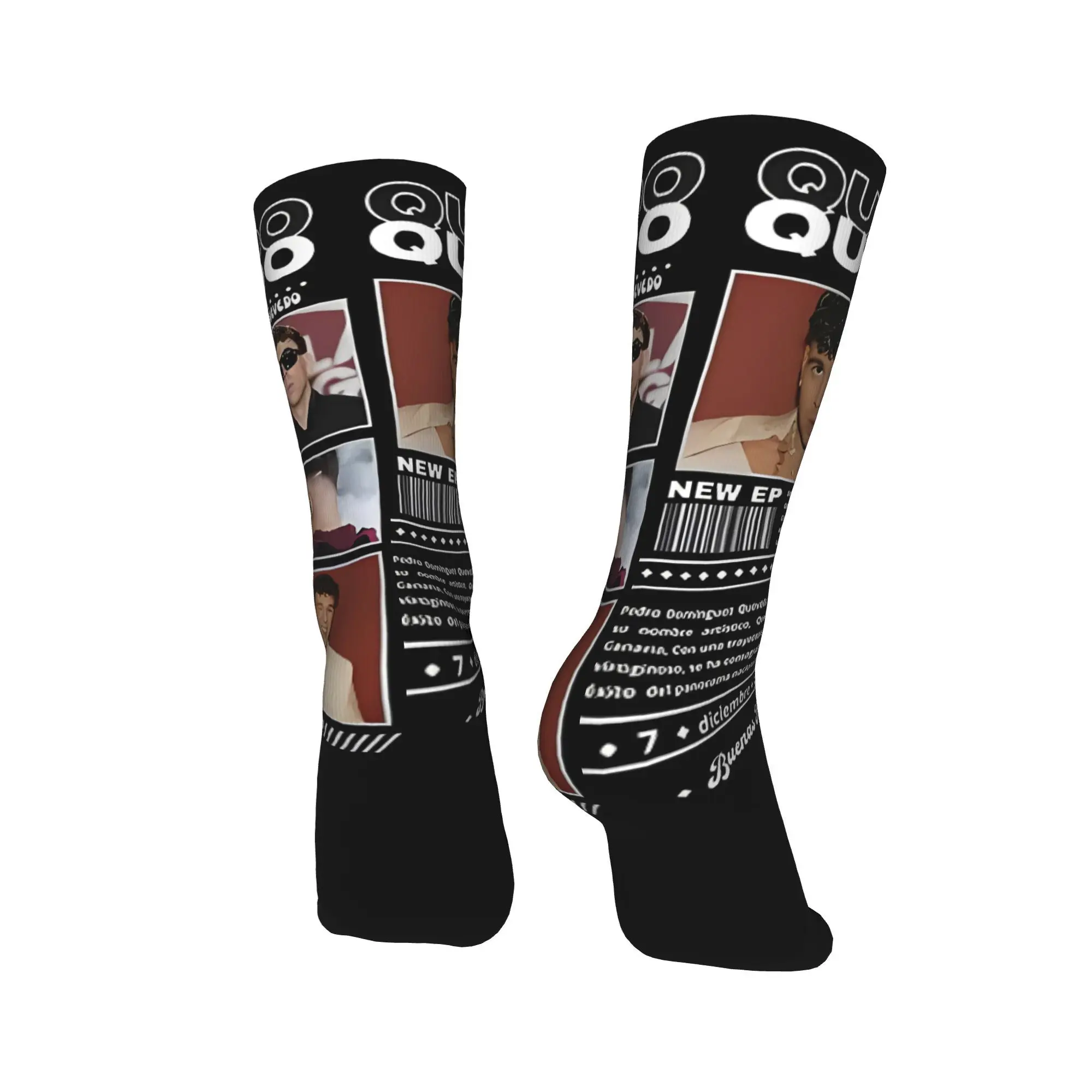 QUEVEDO Tour 2025 الجوارب جوارب مخصصة مكافحة العرق الرجال الجوارب تنفس الشتاء القوطية جوارب رياضية في الهواء الطلق