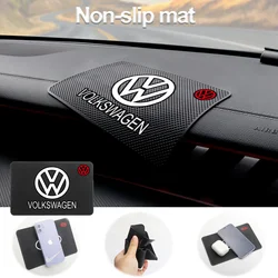 Alfombrilla antideslizante de silicona para salpicadero de coche, soporte para teléfono, almohadilla antideslizante, accesorios para automóviles para Volkswagen POLO passat Tiguan GTI, color negro, 1 Uds.