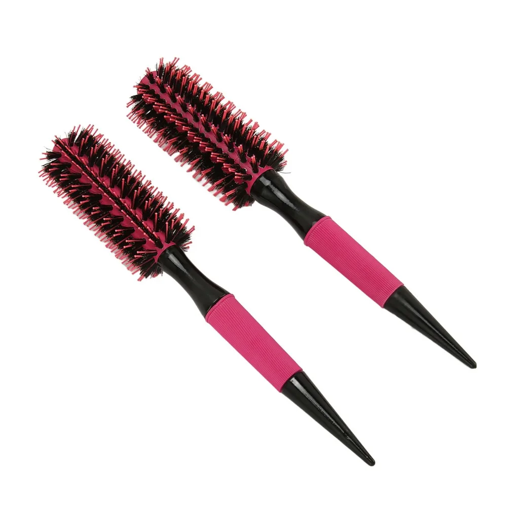 

Ergonomic Handle Round Hair Comb Professional Even Heat Dissipation Hair Styling Round Brush Portable Design Nylon