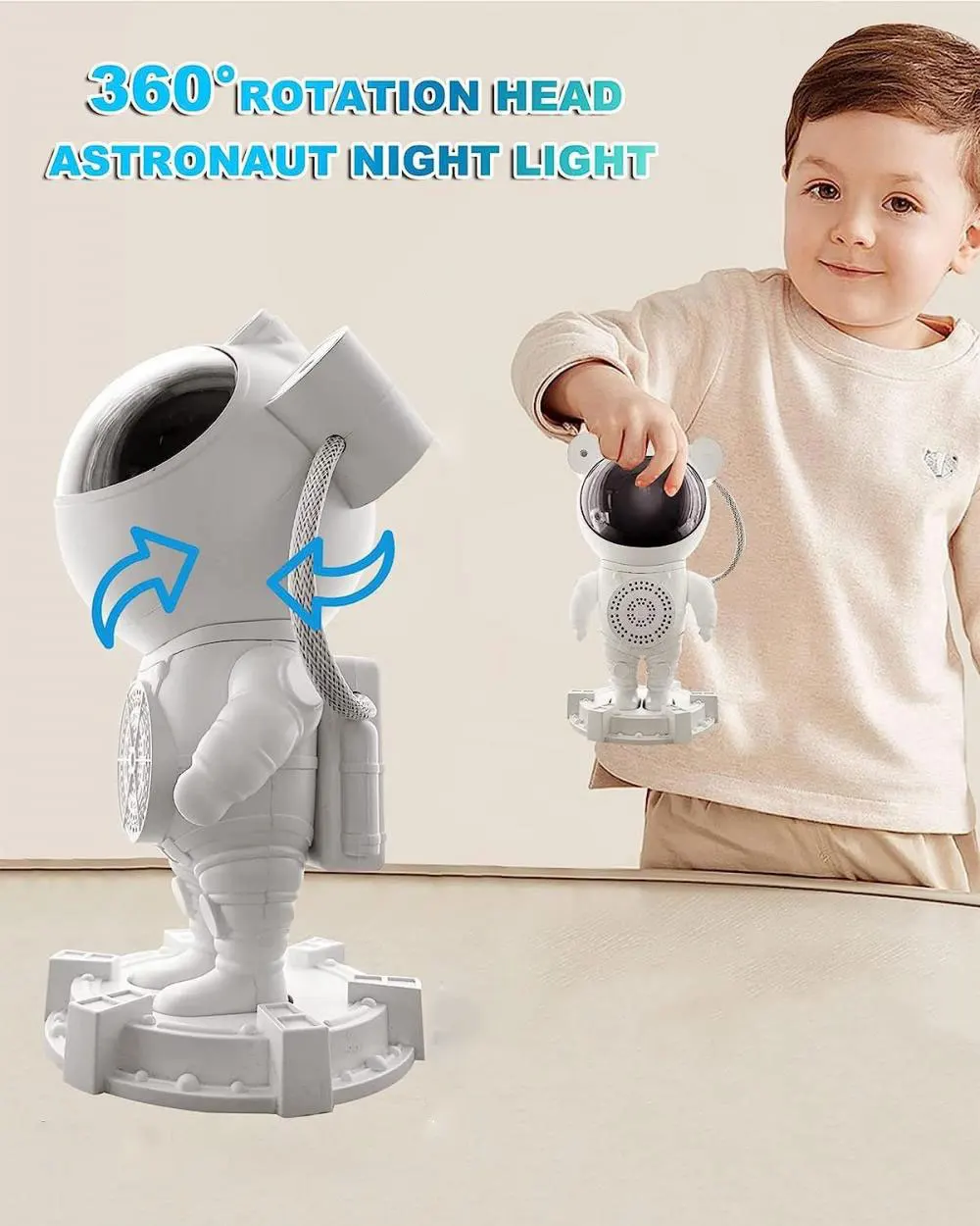 Astronaut Projector Starry Sky Galaxy Stars Projector Night Light LED Lamp for Bedroom Room Decor Decorative Nightlights